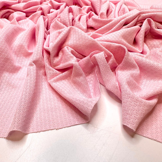 Getting Ready For A Spa Day - Polyester Blend Knit - Light Pink - 1.1M Bundle
