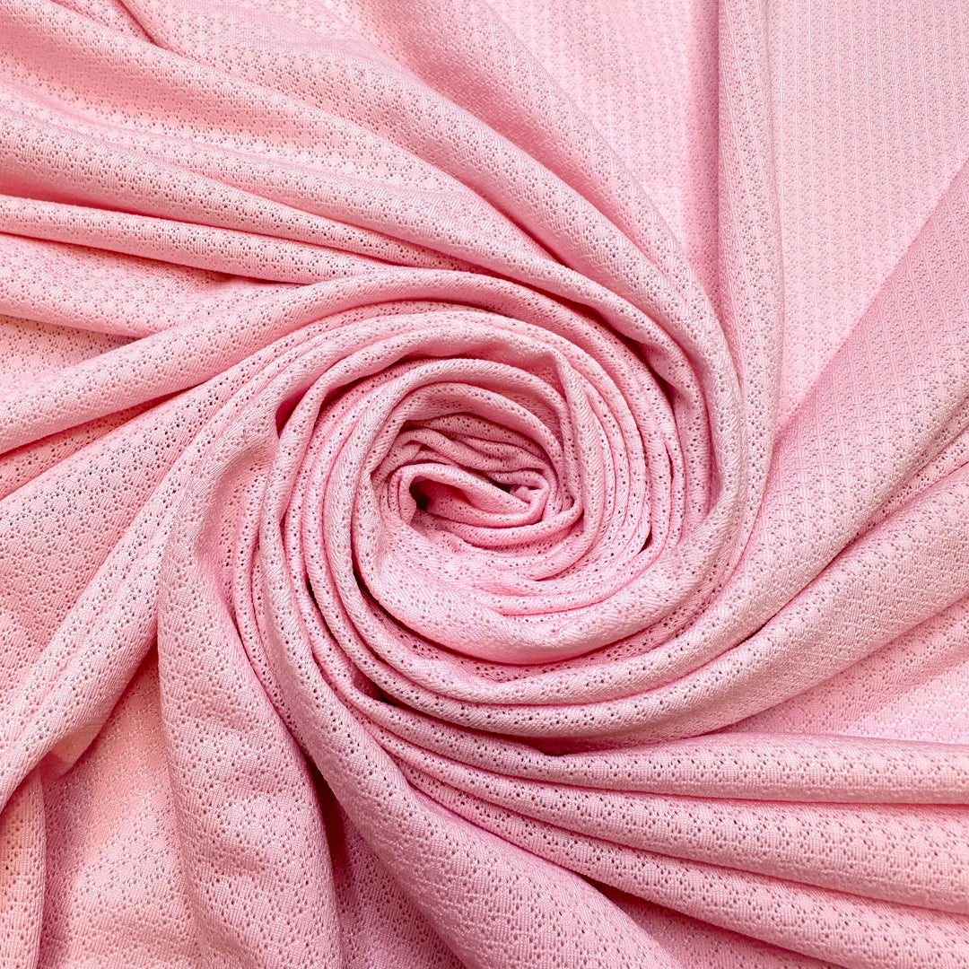 Getting Ready For A Spa Day - Polyester Blend Knit - Light Pink - 1.1M Bundle