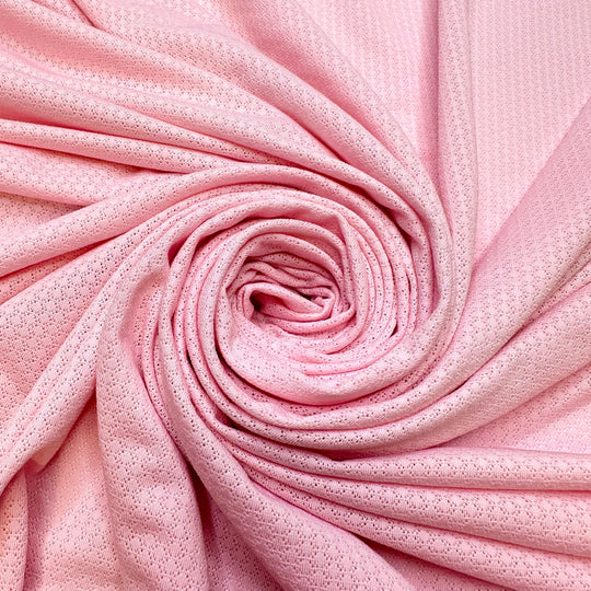 Getting Ready For A Spa Day - Polyester Blend Knit - Light Pink - 1.1M Bundle