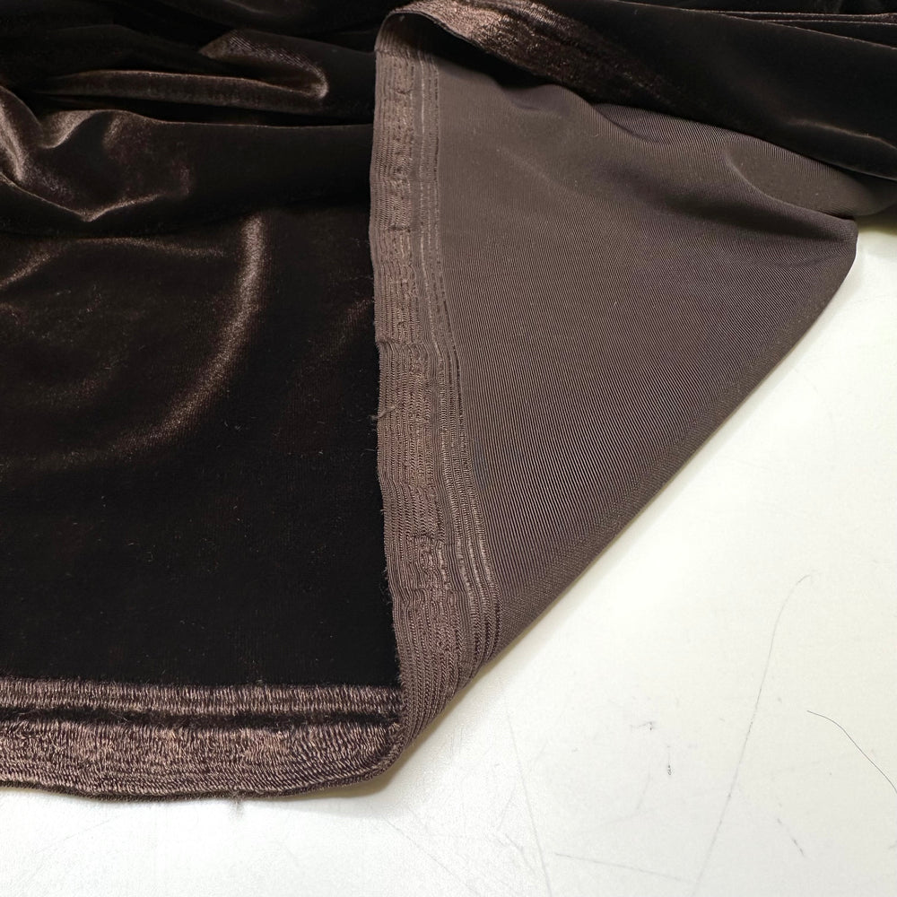 Fresh Wave Start - Knitted Velour Poly Knit - Brown - 1M Bundle