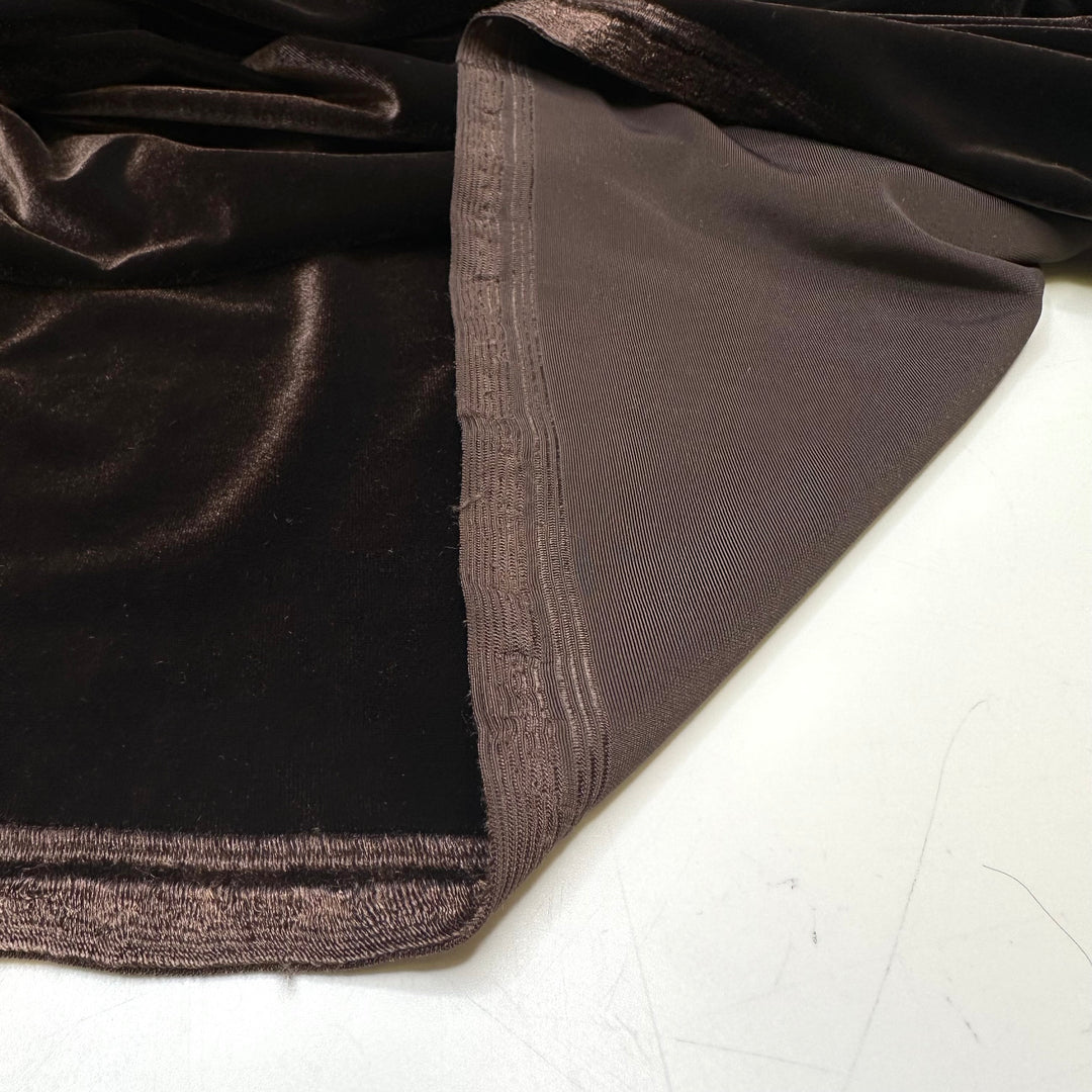 Fresh Wave Start - Knitted Velour Poly Knit - Brown - 1M Bundle