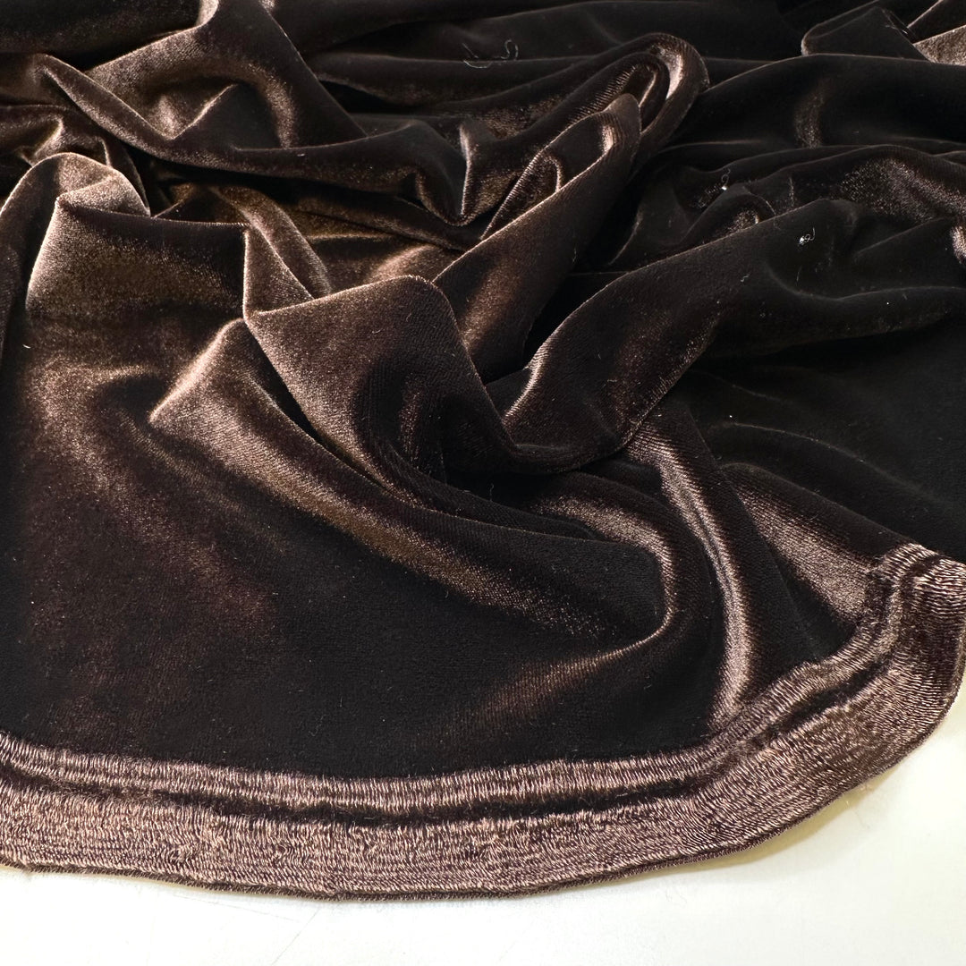 Fresh Wave Start - Knitted Velour Poly Knit - Brown - 1M Bundle