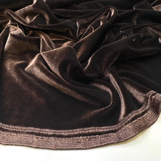 Fresh Wave Start - Knitted Velour Poly Knit - Brown - 1M Bundle