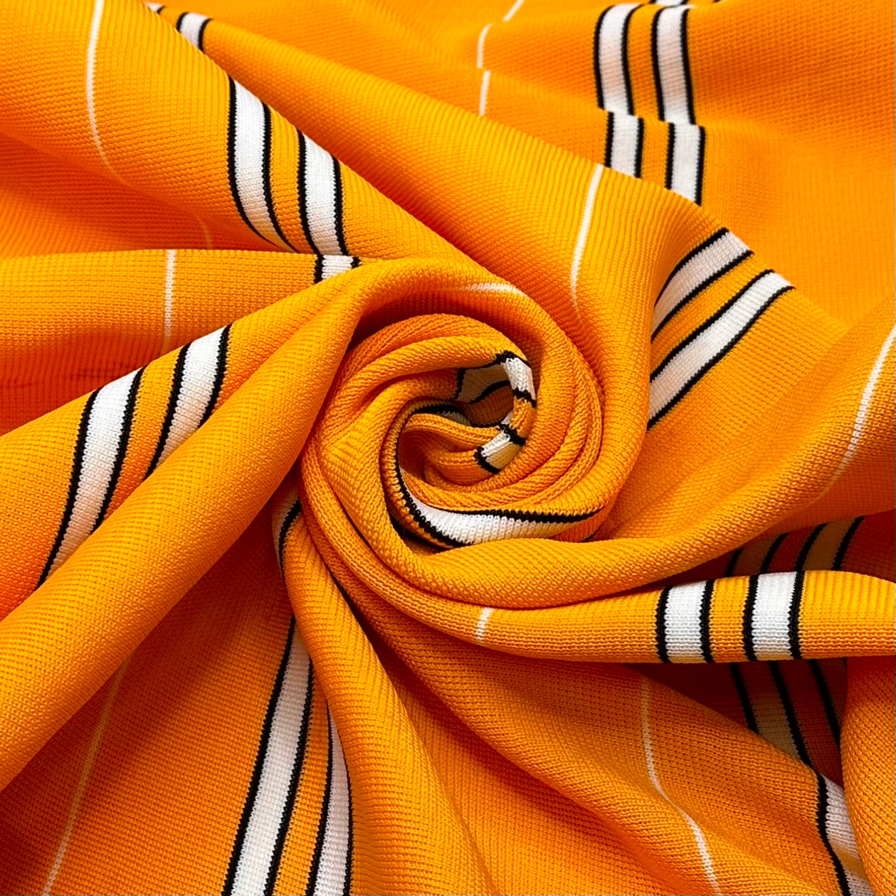 Finally Finding Nemo - Rib Knit Poly Knit - Orange Multi Stripes - 2.5M ...