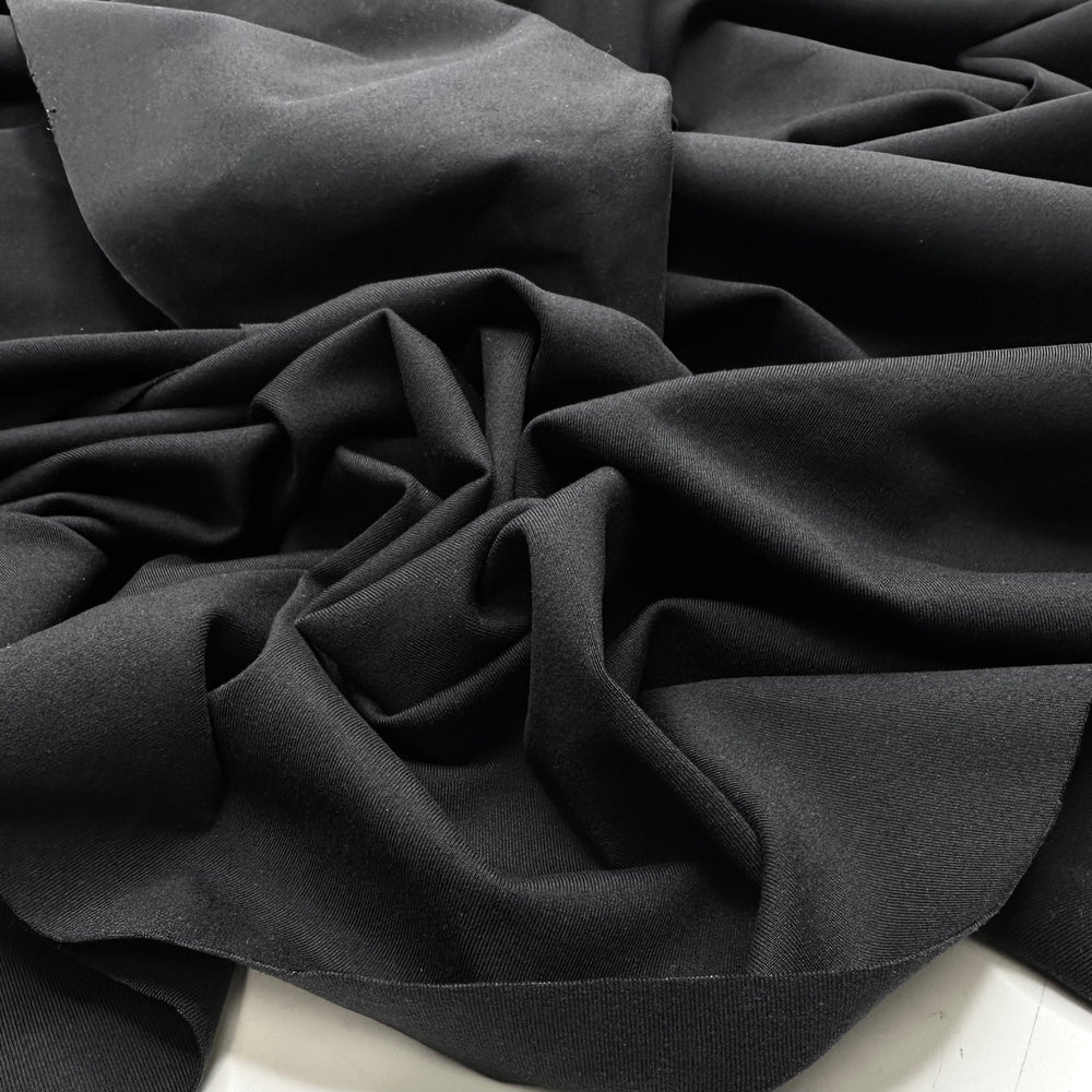 Student Escapes - Rib Knit Polyester Blend Knit - Black - 2.6M Bundle