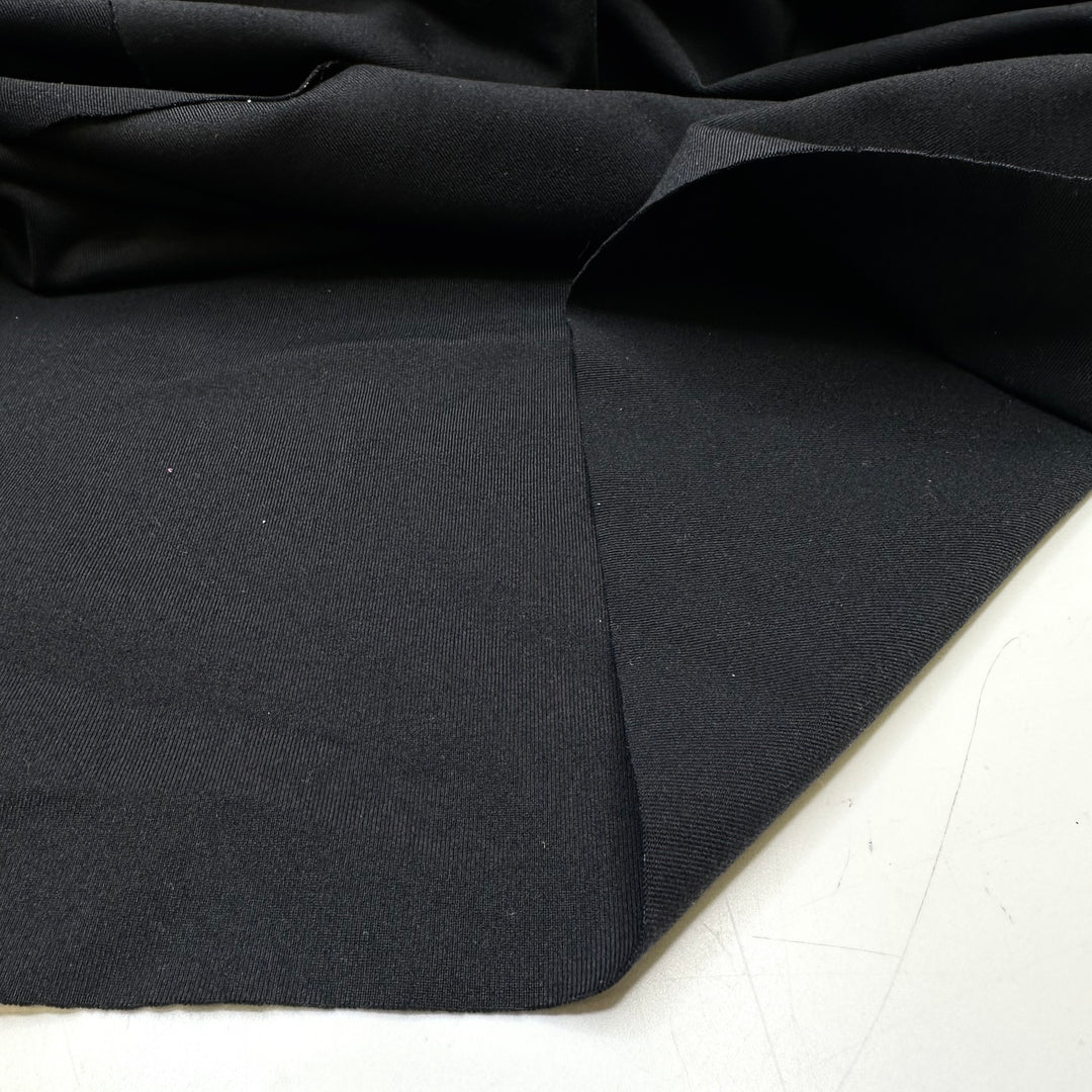 Student Escapes - Rib Knit Polyester Blend Knit - Black - 2.6M Bundle