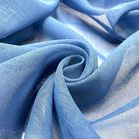 Clear Vision For The Term Ahead - Polyester Blend Woven - Blue - 2.9M Bundle