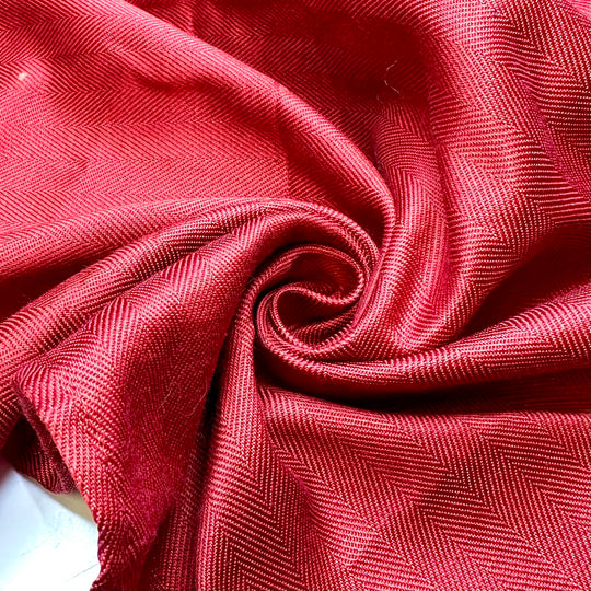 Herringbon-afide - Herringbone Poly Woven - Burgundy - 1.2M Bundle