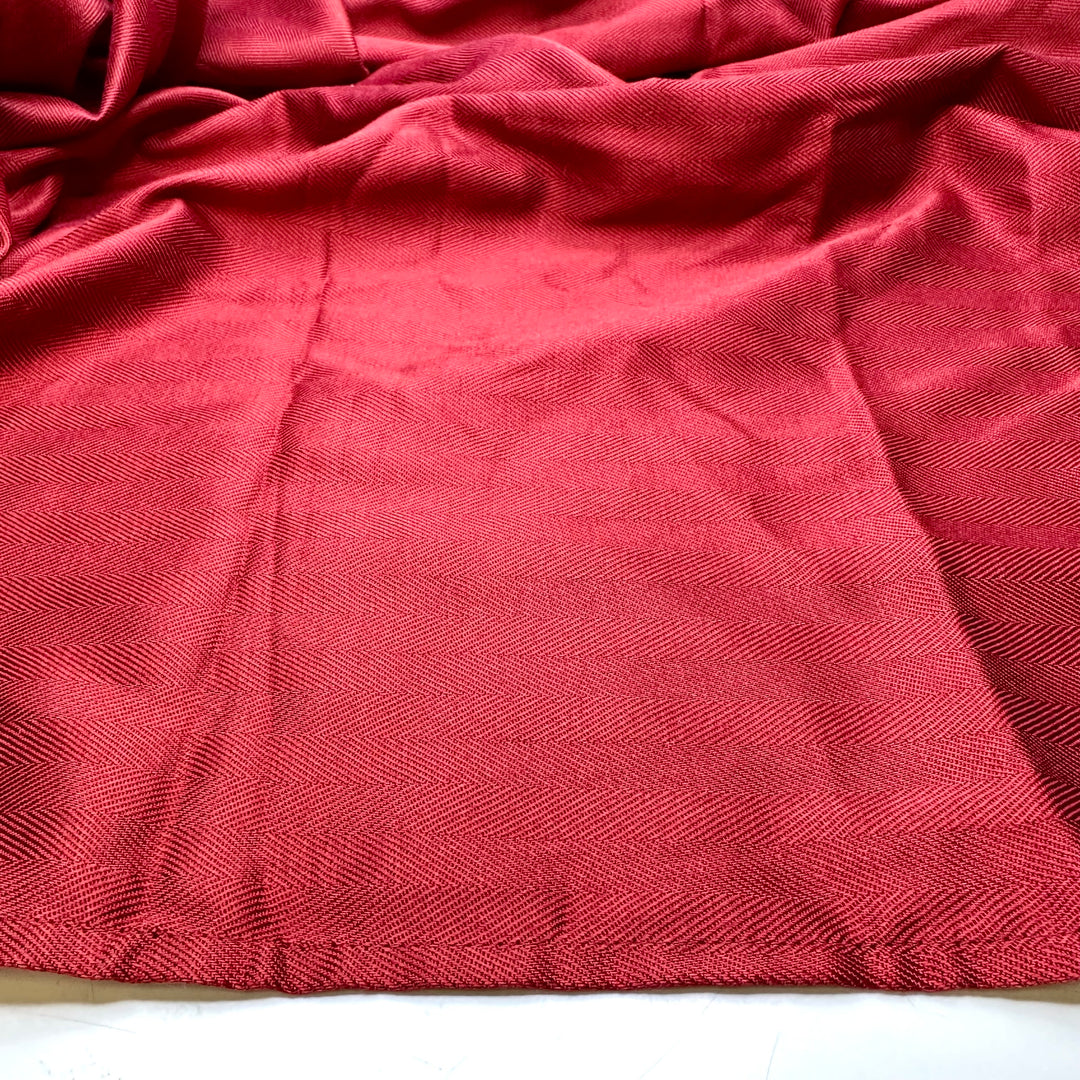 Herringbon-afide - Herringbone Poly Woven - Burgundy - 1.2M Bundle