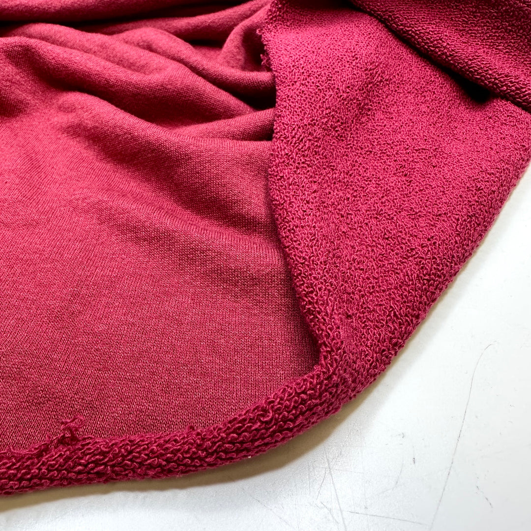 Cocktail Master Class - French Terry Poly/Cotton Knit - Burgundy - Bundles