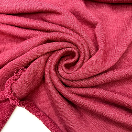 Cocktail Master Class - French Terry Poly/Cotton Knit - Burgundy - Bundles