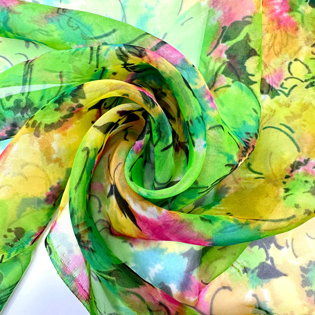 On A Trip - Chiffon Poly Woven - Multi Floral - 1.75M Bundle