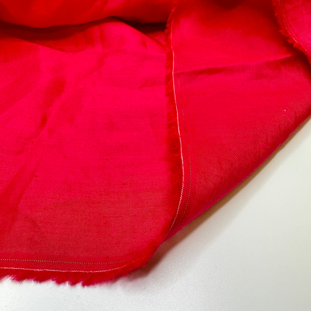 Raspberry Blush - Linen Blend Woven - Red/Pink - 1.4M Bundle