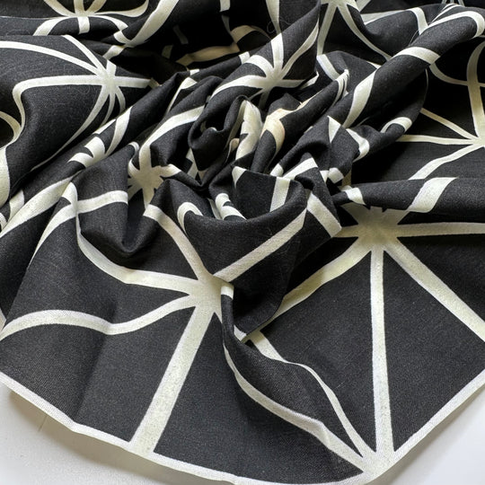 Hiding Things In The House - Poly Woven - Black/White Geometric - 1.4M Bundle
