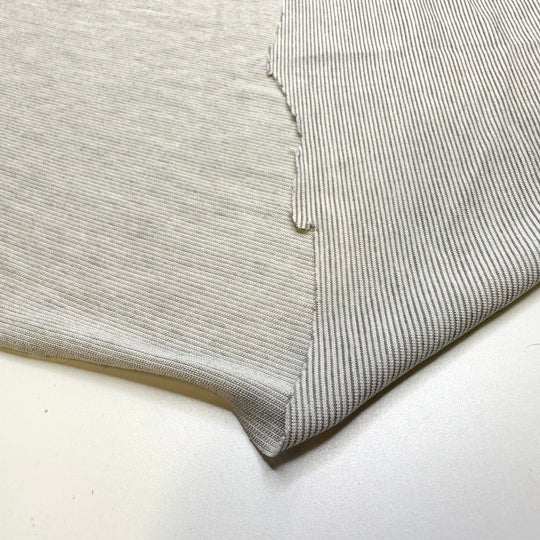Prank Calls - Polyester Blend Knit - Light Grey Stripes - 1.2M Bundle