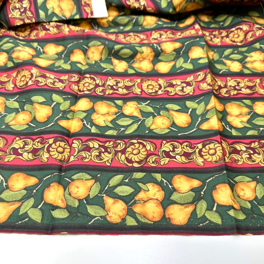 Replacing Everything With Plastic Fruit - Cotton Woven - Multi Decorative Pears - 2.5M Bundle