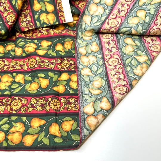 Replacing Everything With Plastic Fruit - Cotton Woven - Multi Decorative Pears - 2.5M Bundle