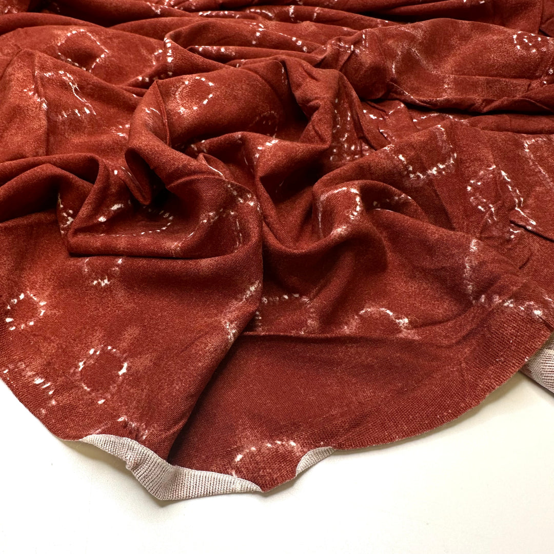 Coming Back Around - Tencel/Cotton Woven - Burgundy/White Abstract - 2.7M Bundle
