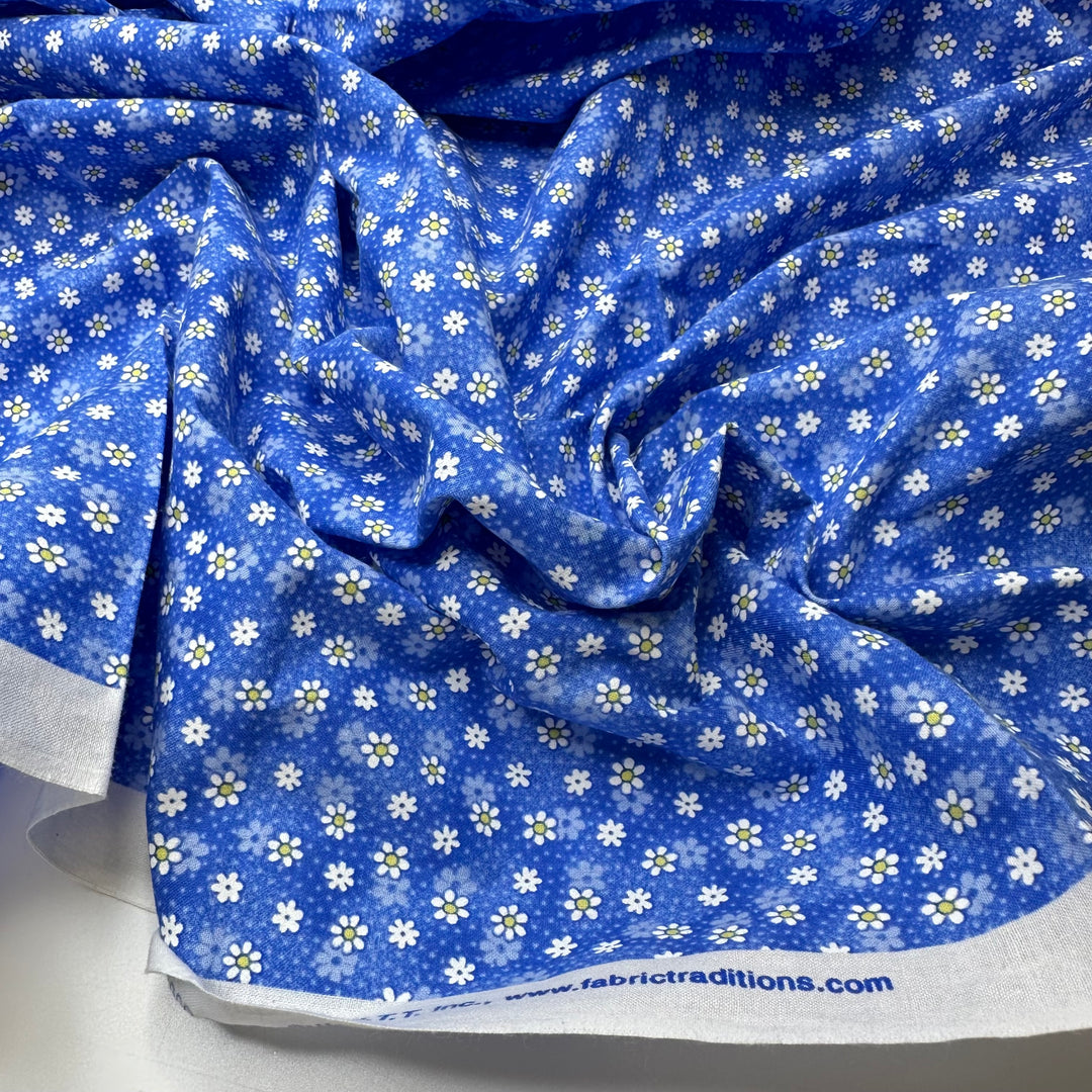 A Fool For Flowers - Cotton Woven - Blue Multi Floral - 1.2M Bundle