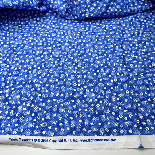 A Fool For Flowers - Cotton Woven - Blue Multi Floral - 1.2M Bundle