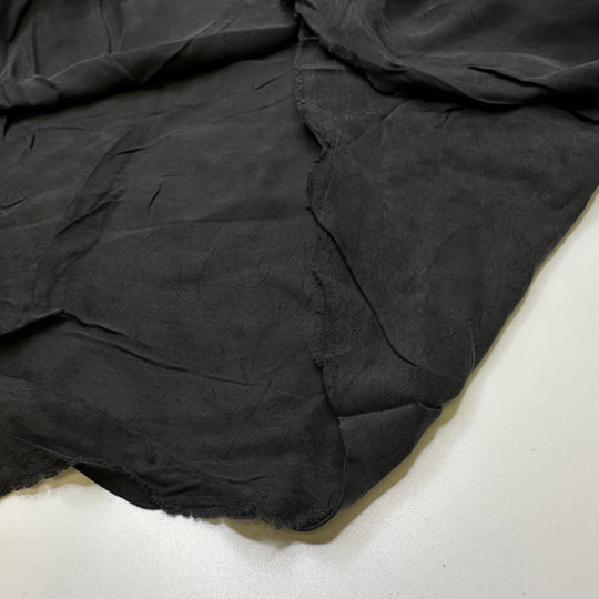 Fool Not To Buy This - Brushed Twill Weave Tencel Blend Woven - Black - 2M Bundle