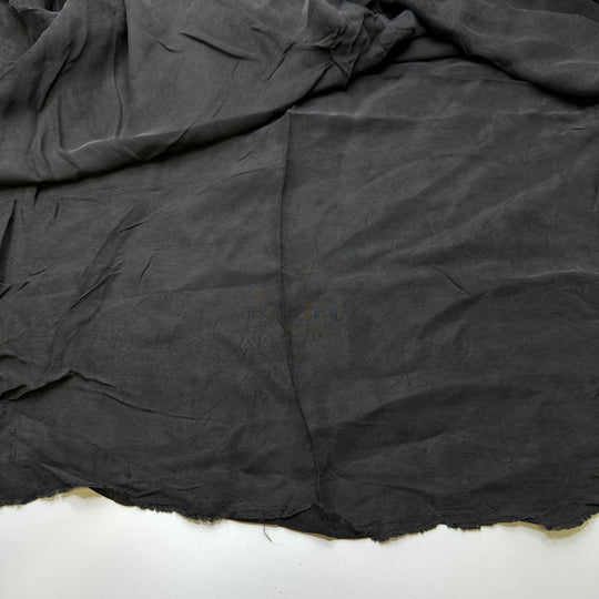 Fool Not To Buy This - Brushed Twill Weave Tencel Blend Woven - Black - 2M Bundle