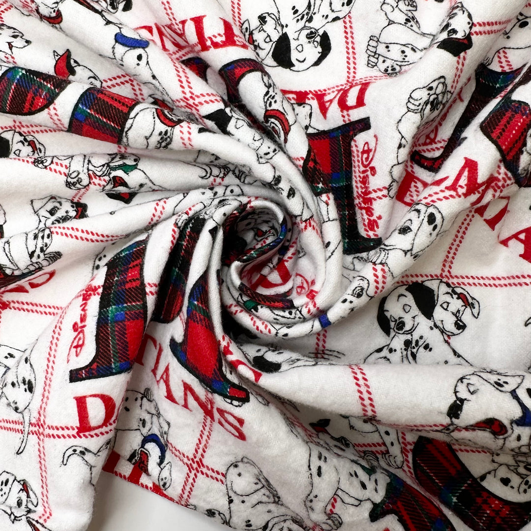Puppy Surprise - Flanelette Cotton Woven - White Multi 101 Dalmations - 1.4M Bundle