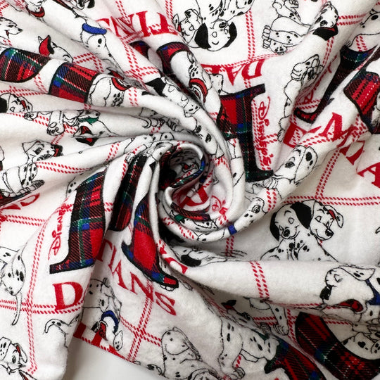 Puppy Surprise - Flanelette Cotton Woven - White Multi 101 Dalmations - 1.4M Bundle