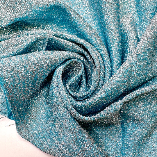 Surprise Party - Metallic Poly Knit - Blue/Silver - 1.4M Bundle