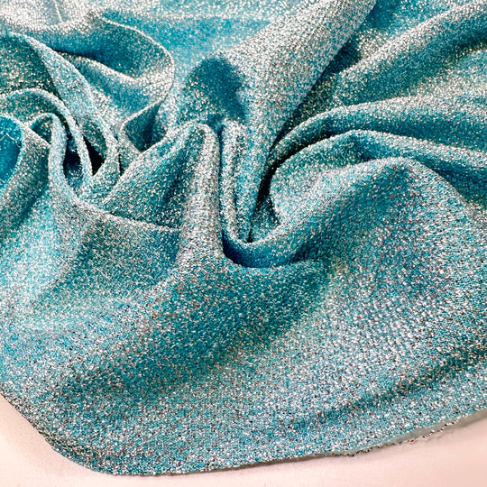 Surprise Party - Metallic Poly Knit - Blue/Silver - 1.4M Bundle