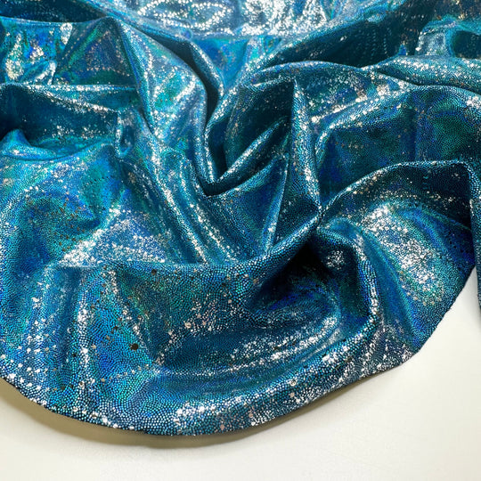 UB - Double Pirouette - Poly/Spandex Knit - Blue/Silver Damask - 0.7M Bundle