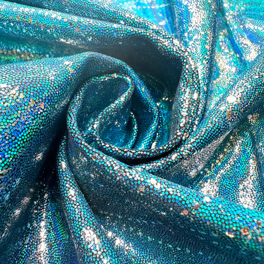 UB - Double Pirouette - Poly/Spandex Knit - Blue/Silver Damask - 0.7M Bundle