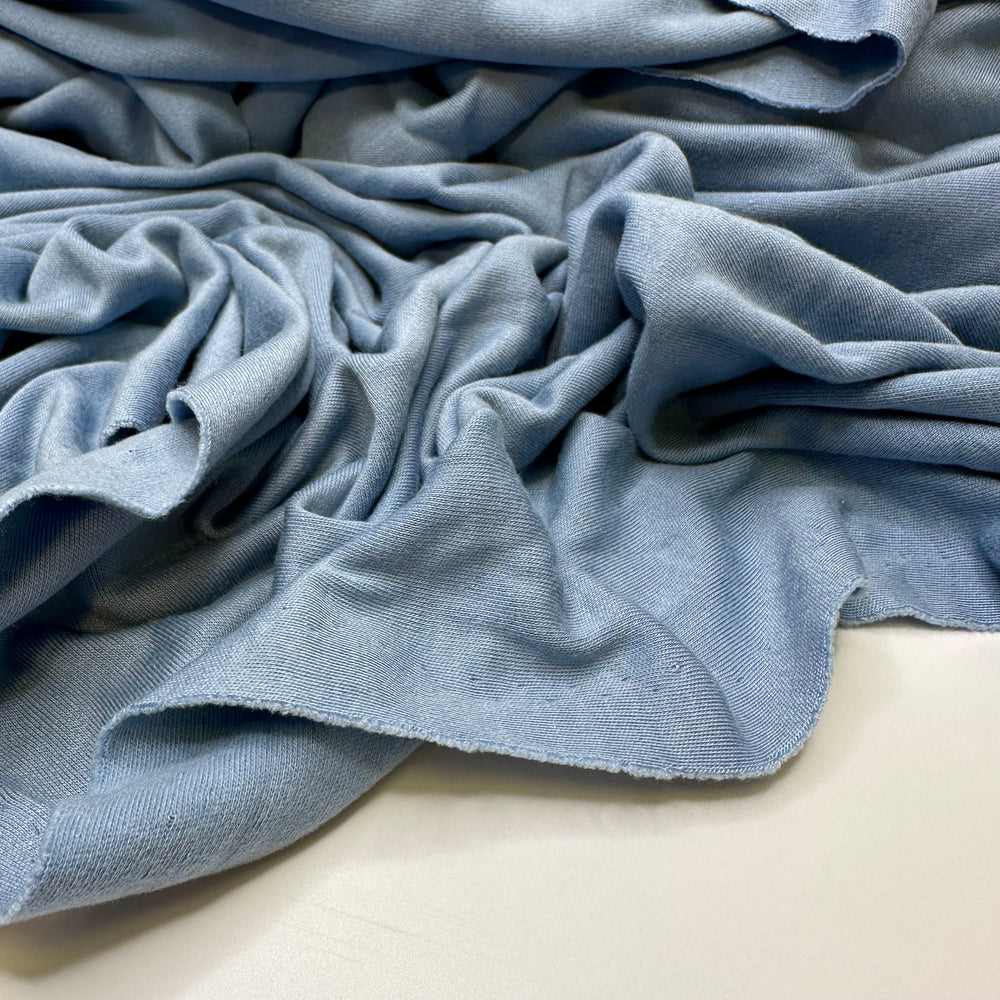 Blooming Rain - Jersey Cotton Blend Knit - Light Blue - 1.8M Bundle