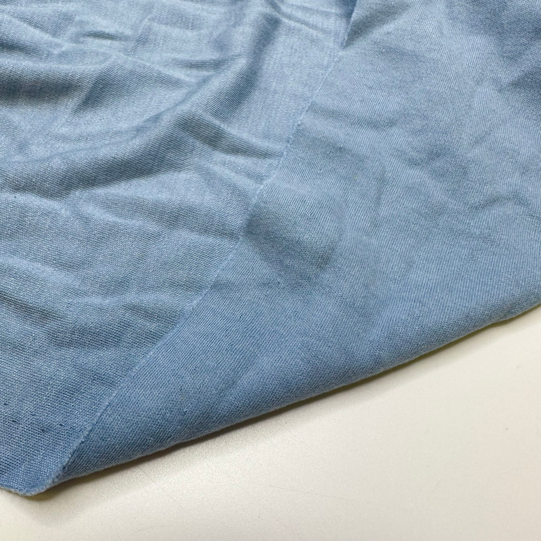 Blooming Rain - Jersey Cotton Blend Knit - Light Blue - 1.8M Bundle
