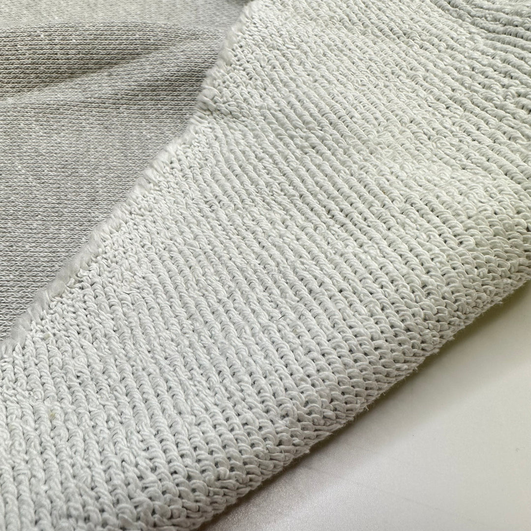 What A Feeling - Large Loop Terry French Terry Cotton Knit - Light White/Grey - 1.2M Bundle