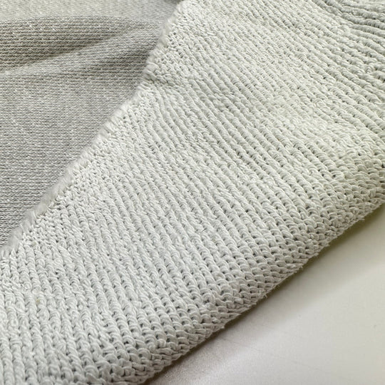 What A Feeling - Large Loop Terry French Terry Cotton Knit - Light White/Grey - 1.2M Bundle