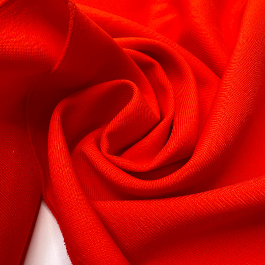 Red Red Rose - Twill Weave Poly Woven - Red - 1.1M Bundle