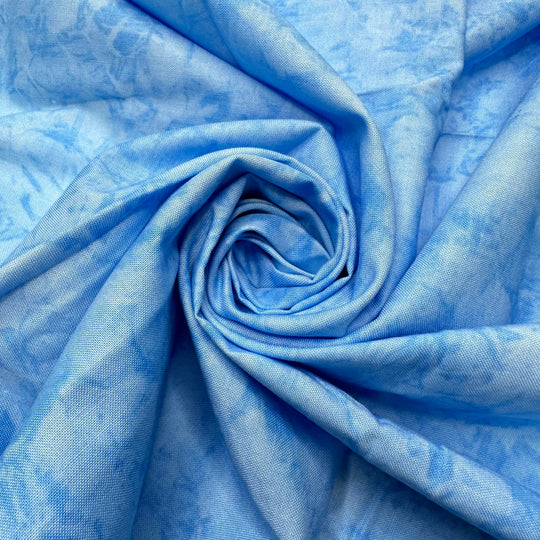 Flowers By The Pool - Cotton Woven - Light Blue Abstract - 1.2M Bundle