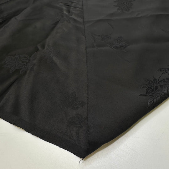 Black Iris - Silk Woven - Black Floral - 3.35M Bundle