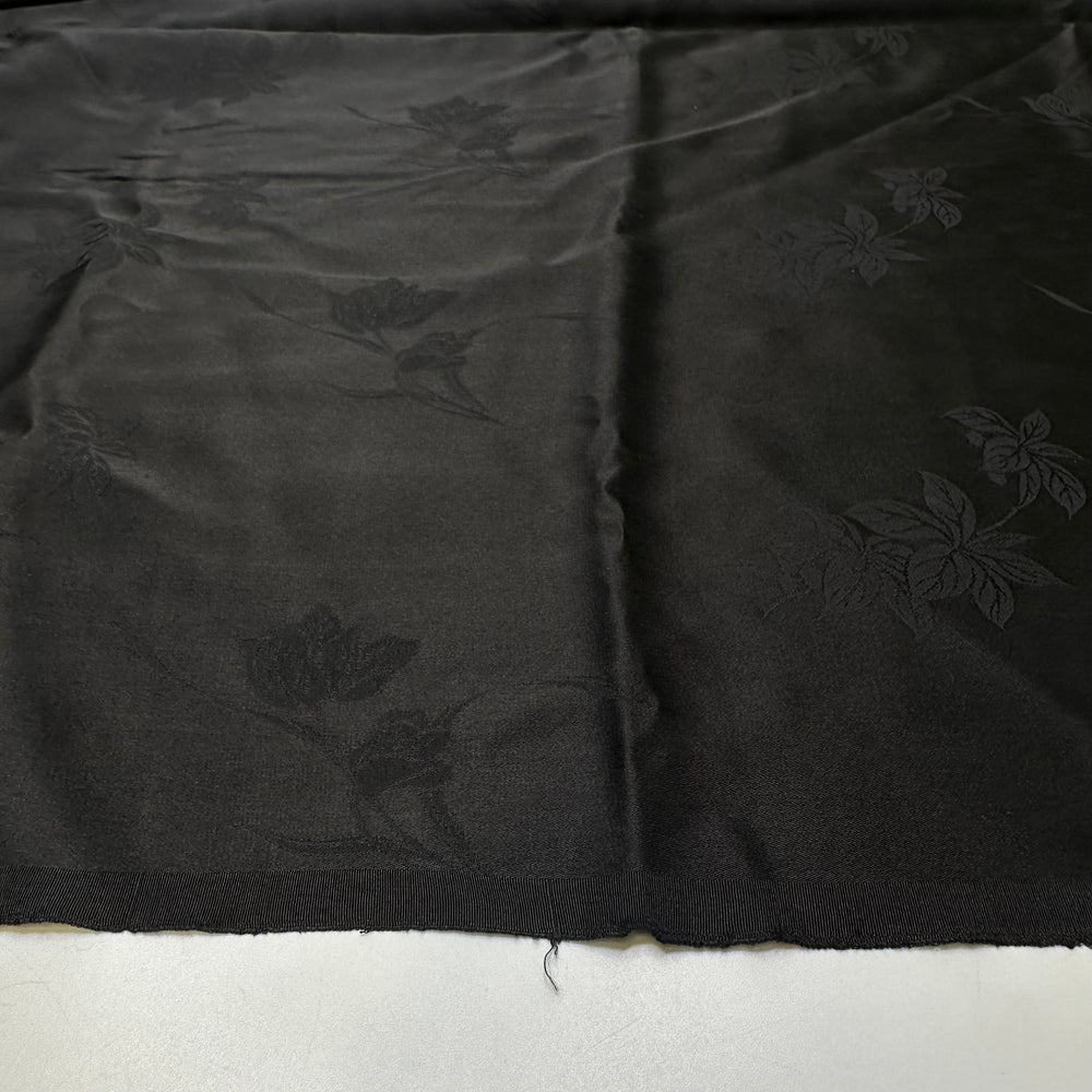 Black Iris - Silk Woven - Black Floral - 3.35M Bundle