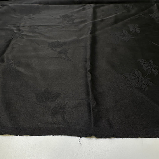 Black Iris - Silk Woven - Black Floral - 3.35M Bundle