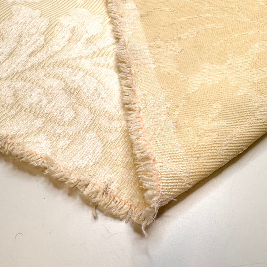 Flowers In The Snow - Fire Retardent Cotton Blend Woven - Cream/White Floral - 1.35M Bundle