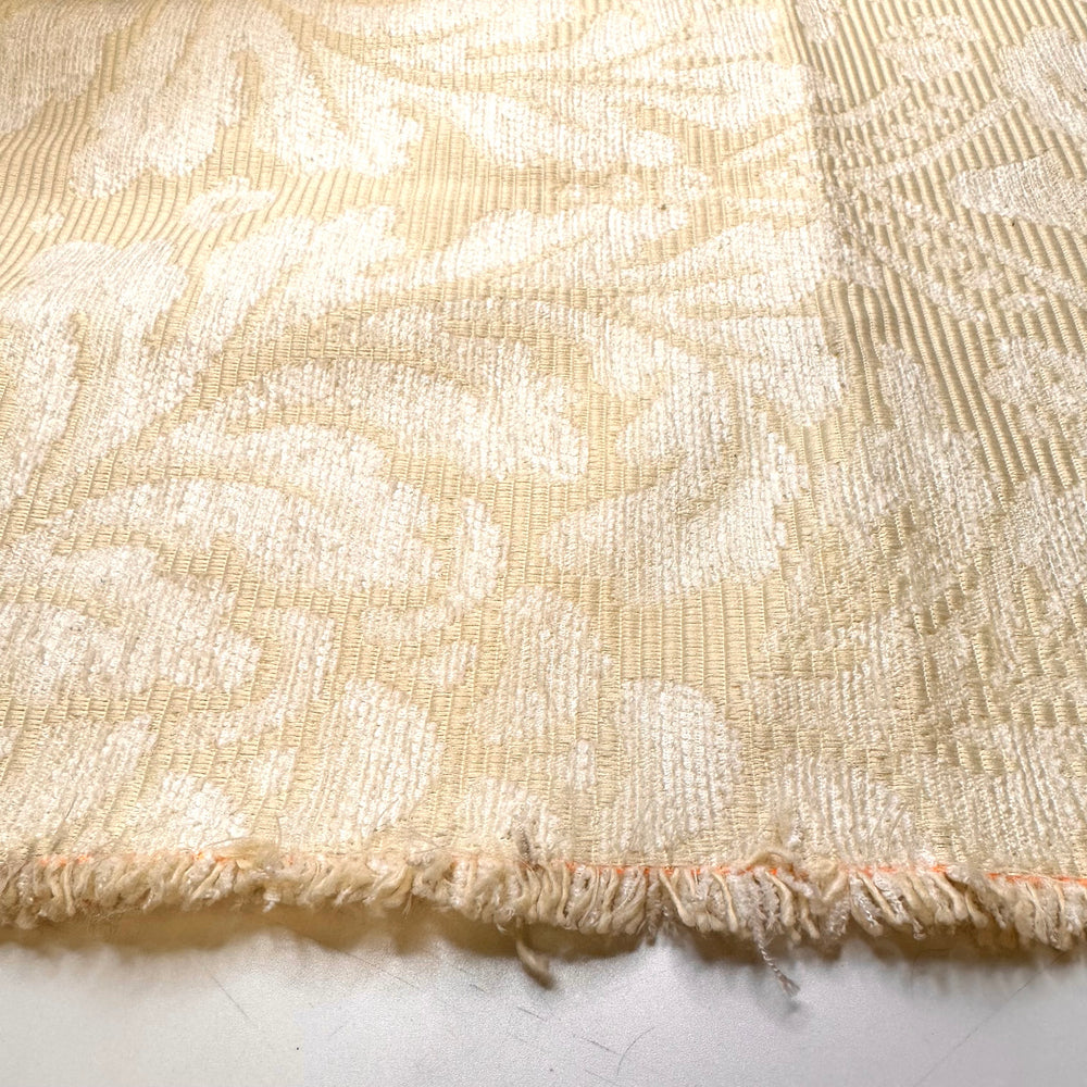 Flowers In The Snow - Fire Retardent Cotton Blend Woven - Cream/White Floral - 1.35M Bundle