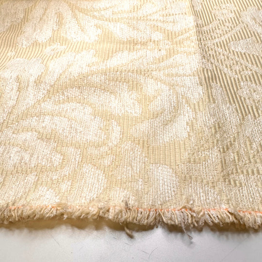 Flowers In The Snow - Fire Retardent Cotton Blend Woven - Cream/White Floral - 1.35M Bundle