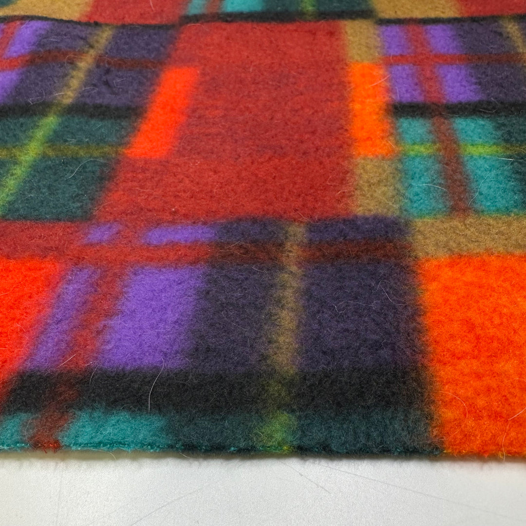 Designing A Bouquet - Fleece Polyester Blend Knit - Multi Plaid - 1.1M Bundle