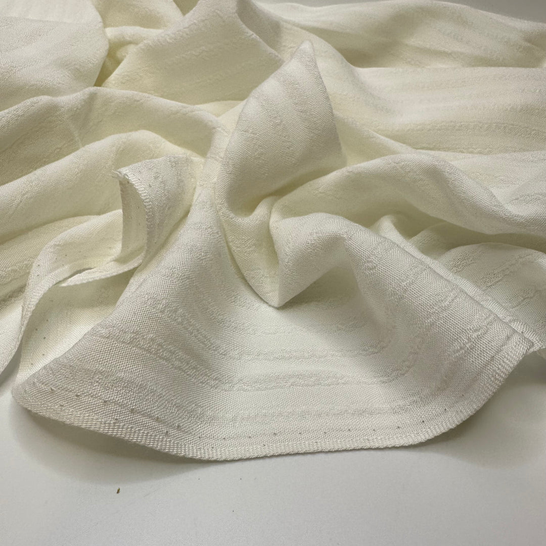 Coconut Sprinkles - Rayon Blend Woven - White Pinstripe - 4M Bundle