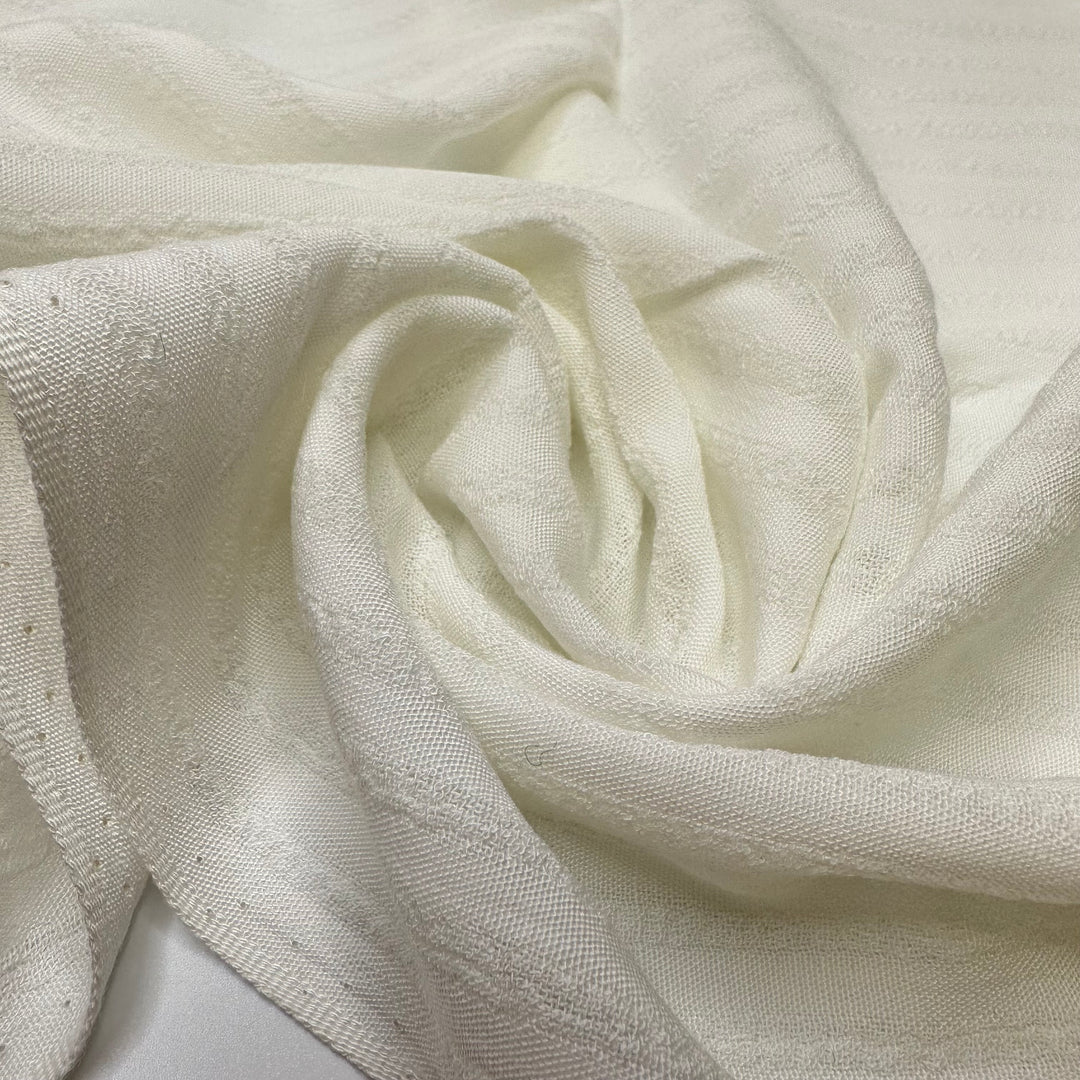 Coconut Sprinkles - Rayon Blend Woven - White Pinstripe - 4M Bundle