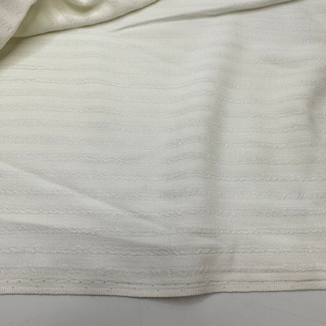 Coconut Sprinkles - Rayon Blend Woven - White Pinstripe - 4M Bundle