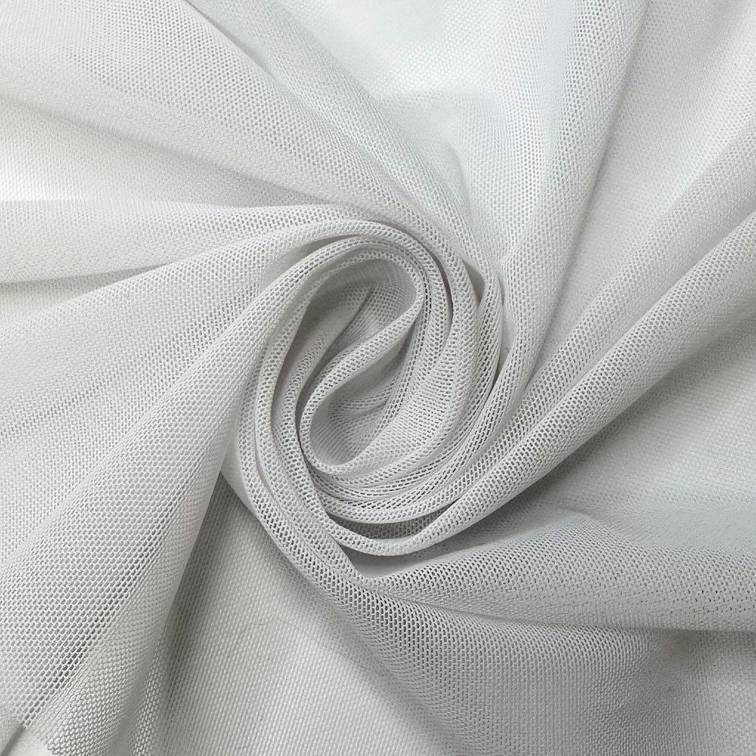 Stiff Egg Whites - Mesh Poly/Spandex Knit - Light White/Grey - 3M Bundle