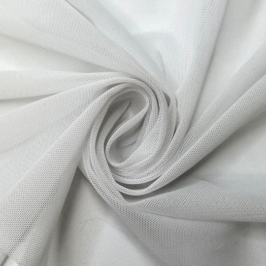 Stiff Egg Whites - Mesh Poly/Spandex Knit - Light White/Grey - 3M Bundle
